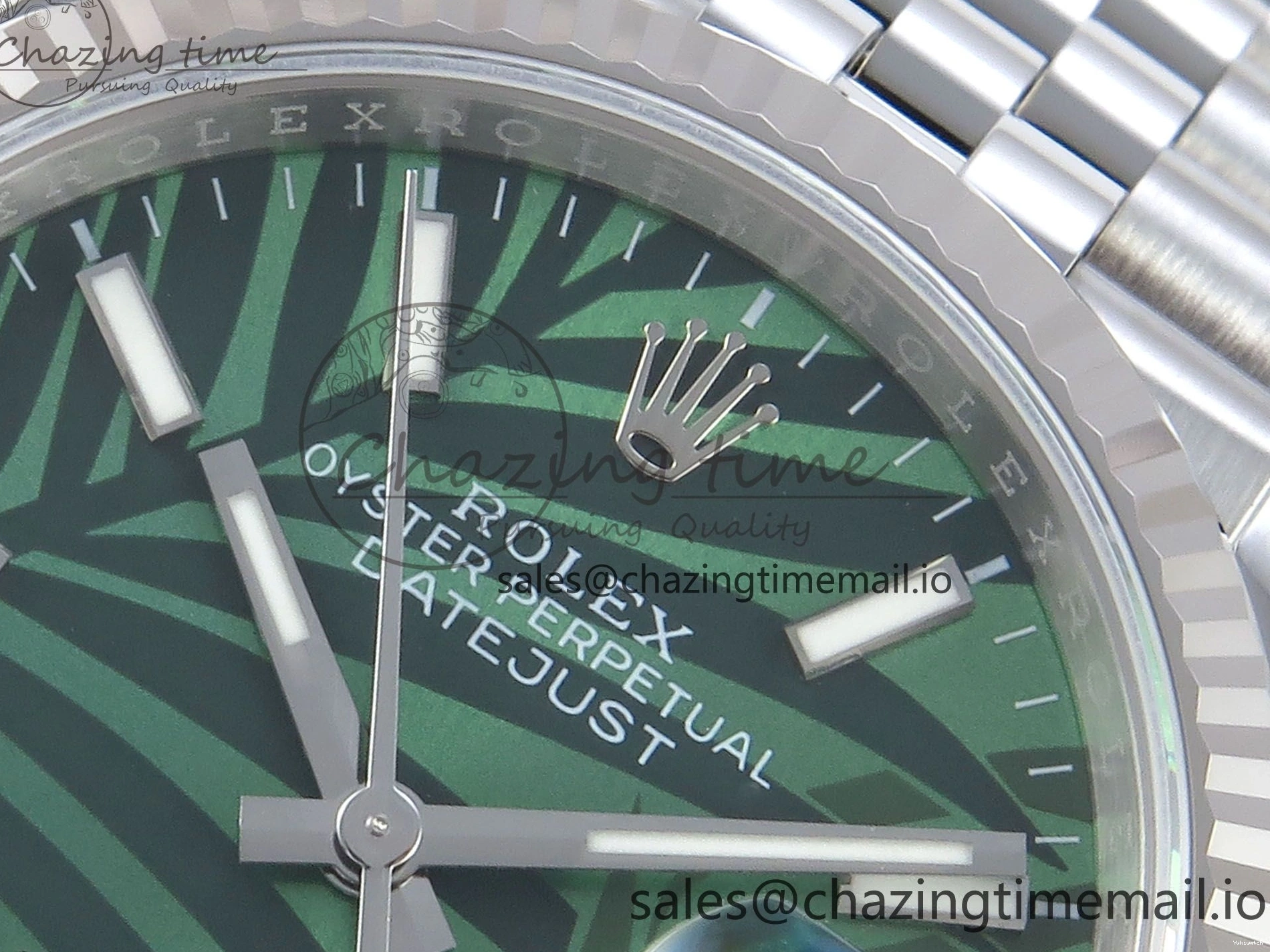 DateJust Jubilee Leaf A3235 Bracelet Edition EWEF on Green Dial 36 Marker Stick 126234 Best 0307